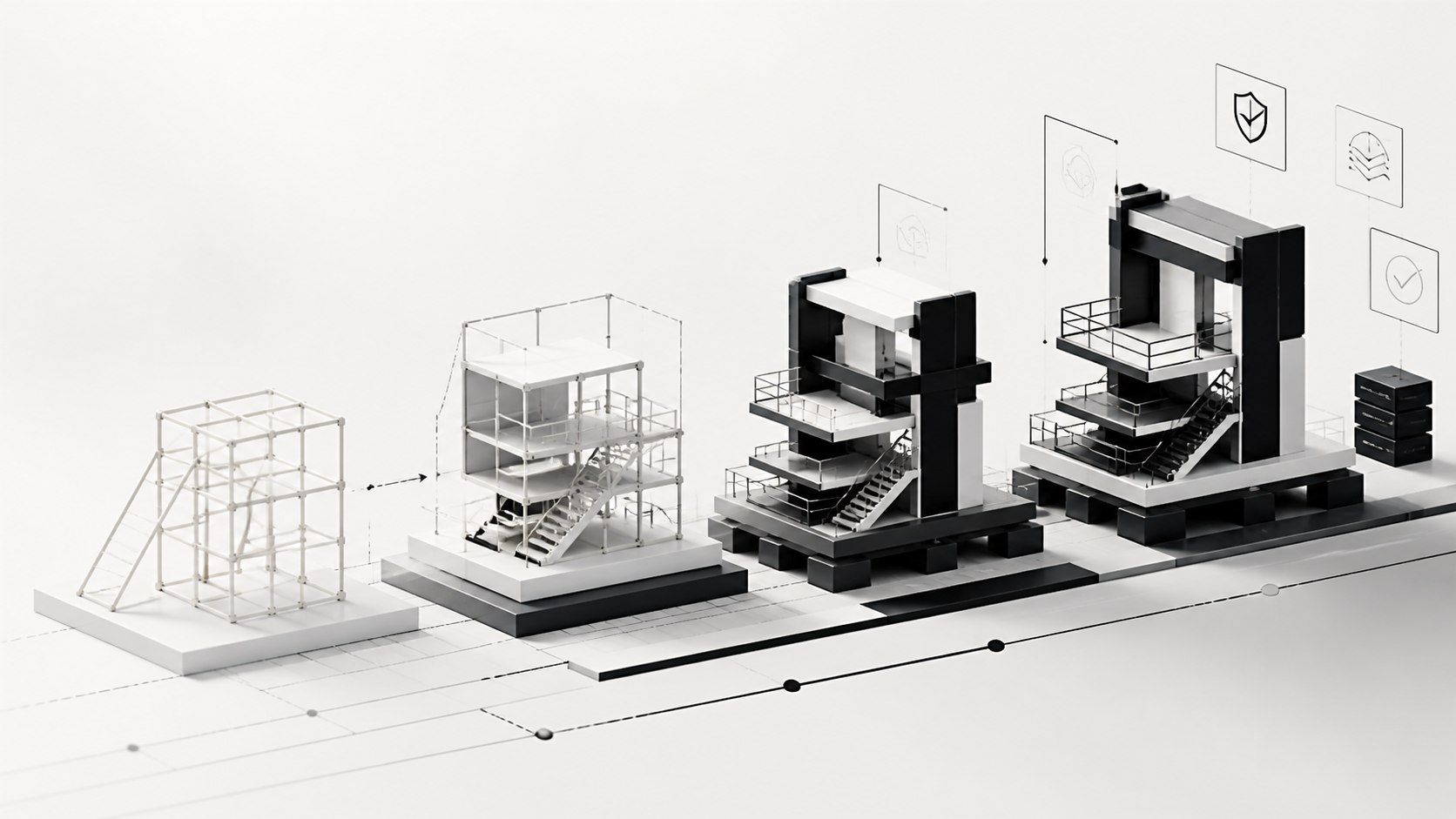 A lightweight prototype structure evolving into a production-ready platform